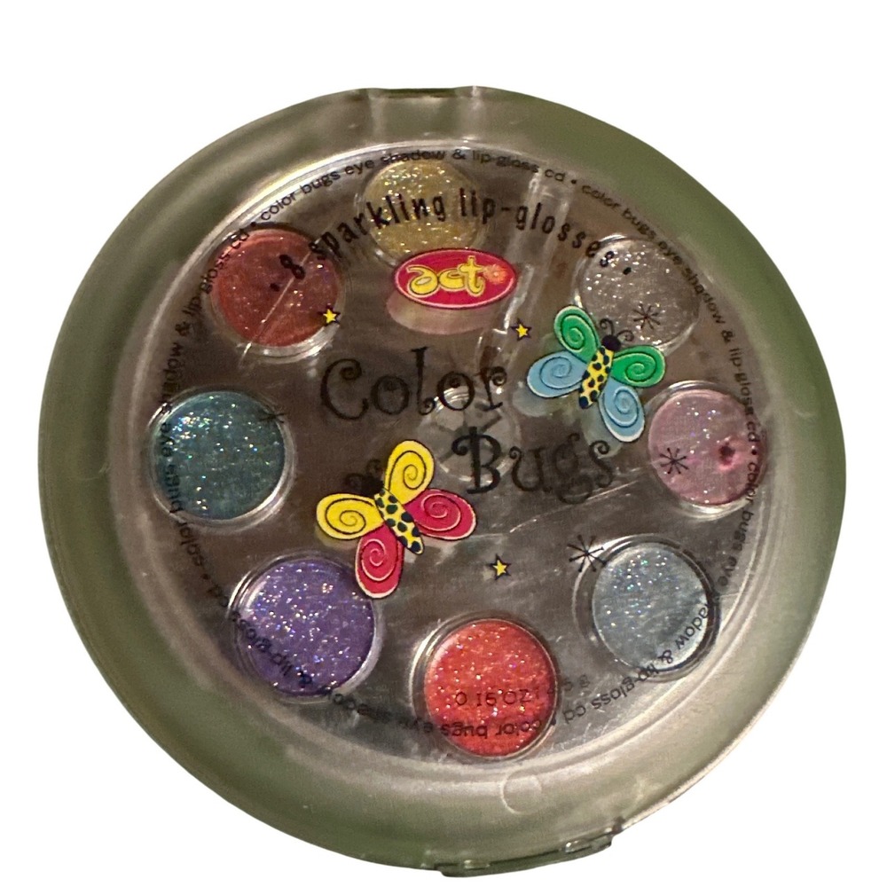 Vintage Color Bugs Act Makeup Palette Eye Shadow Lip Gloss Y2K Butterfly Compact